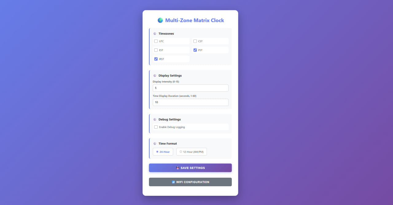 Web Configuration Interface